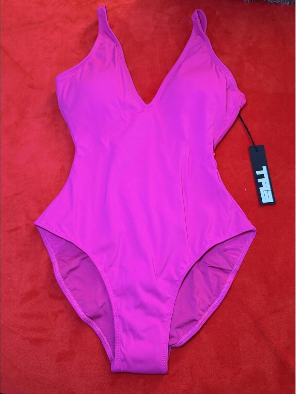 TA3 Plungey One Piece Swimsuit Color Pink Size XS Short NWT - Picture 3 of 8